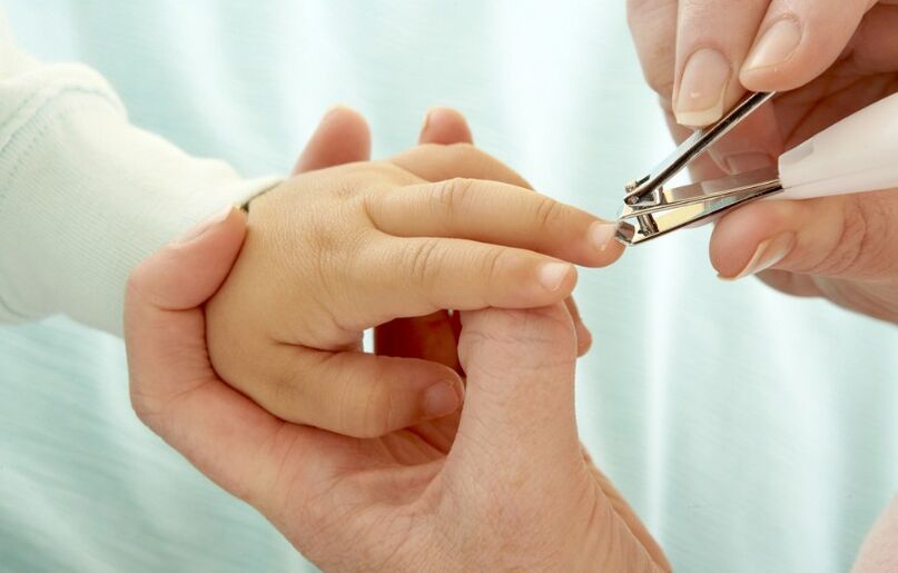 Cutting your nails baby
