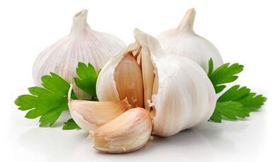 Using garlic from parasite in the liver