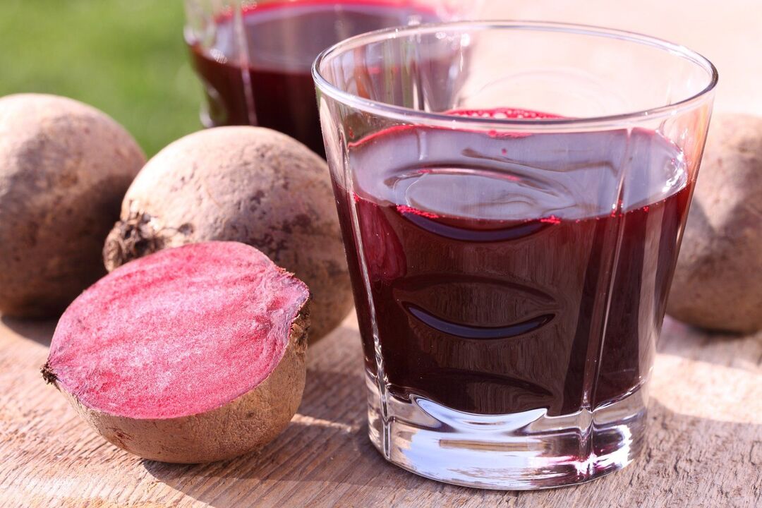 red beetroot juice against worms